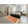 thumbnail image 4 of Ahgly Company Indoor Rectangle Abstract Orange Red Area Rugs, 2' x 4', 4 of 6
