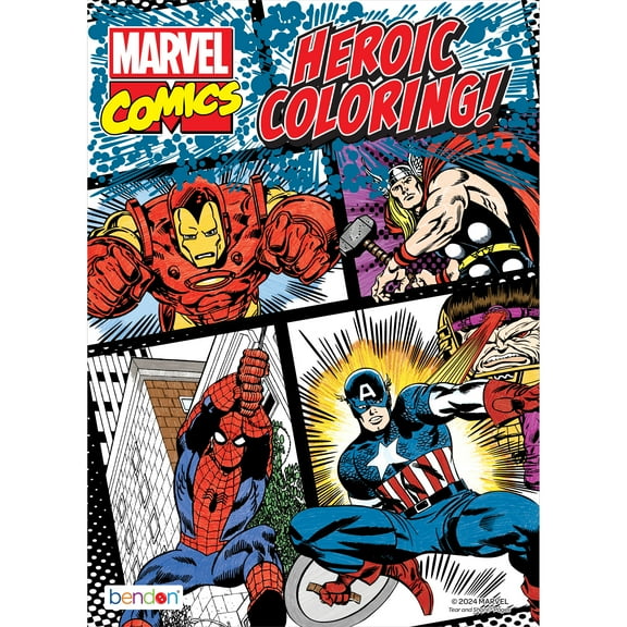 Marvel Superhero 80-page Advanced Coloring Book, by Bendon, Paperback