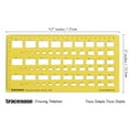 thumbnail image 2 of Traceease Geometric Drafting Rectangle Template Drawing Stencil, Designing Template Measuring Ruler, 2 of 6