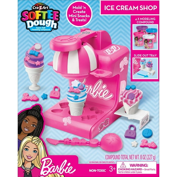 Softee Dough Barbie Ice Cream Play Set, Barbie Softee Dough Set