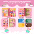 thumbnail image 2 of Juguetes sensoriales Montessori Silouka de Busy Board para niños pequeños de 2 a 4 años, 2 of 7