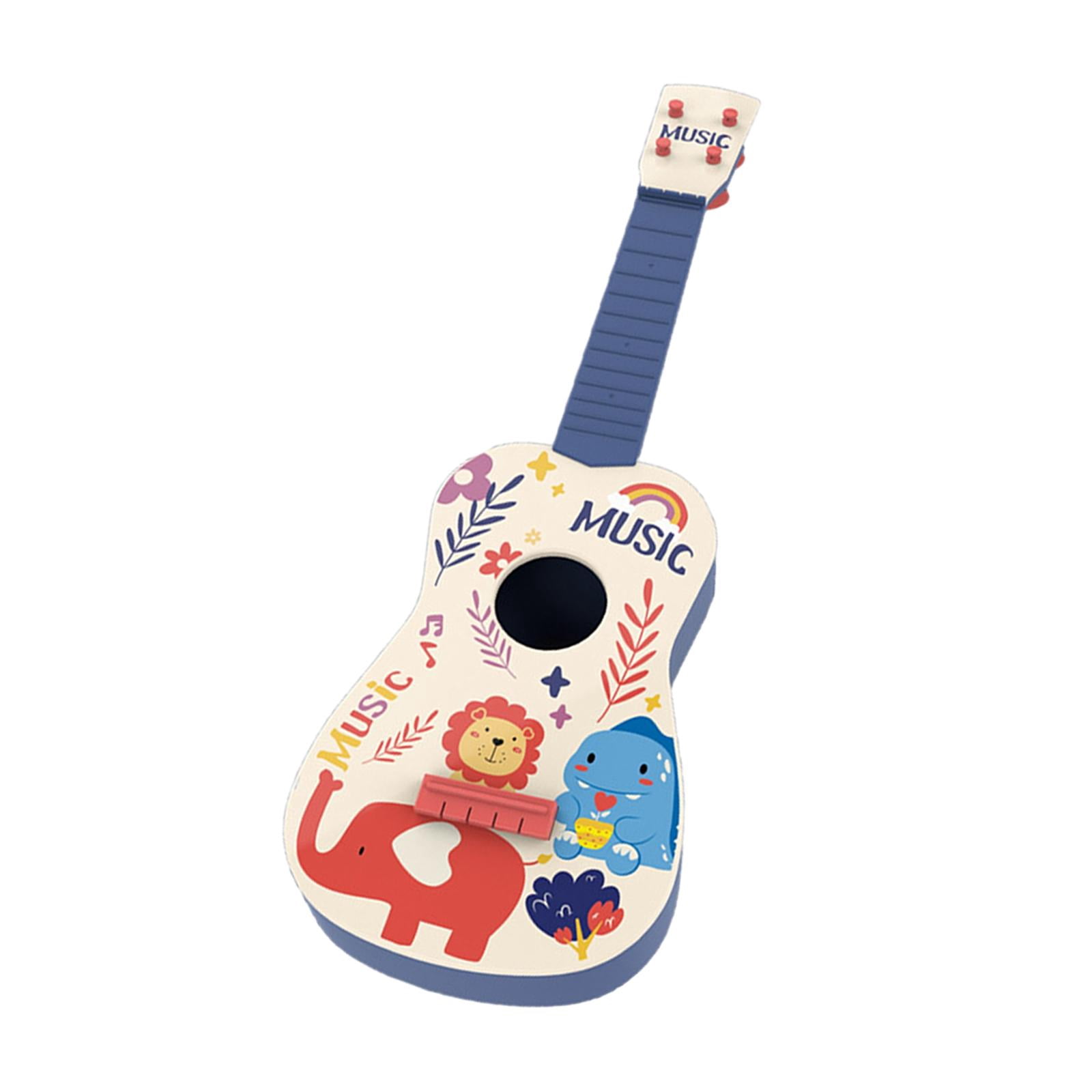 LeeQinersw Kids Toy Ukulele Developmental Baby Toys Beginner Montessori Toys Musical Arts 4 blue