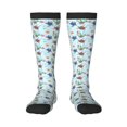 thumbnail image 1 of Xecao Turtle Pattern Adult Stockings with Color-Block Design and 3D Print, Breathable Comfortable Hosiery for Daily Wear and Sports, 1 of 6