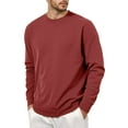 thumbnail image 2 of Basic Sweatshirts for Men 2025 Fall Winter Long Sleeve Crewneck Casual Loose Plain Sweatshirt Pullover Tops, 2 of 6