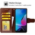 thumbnail image 2 of for Motorola Moto G Play 2023 Wallet Case, Premium Leather Case Cover [Card Slots] [Kickstand] Flip Case for Moto G Play (Brown), 2 of 14