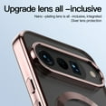 thumbnail image 3 of ELEHOLD Magnetic Case for Google Pixel 10 /10 Pro, Clear Shockproof Phone Case, Slim Transparent TPU Cover,Rosegold, 3 of 5
