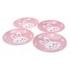 M.V. Trading MV0314A8/PK Japanese Round Saucer Plate with Bunny Design, 5½-Inch, Pink
