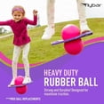 thumbnail image 4 of Flybar Pogo Trick Ball for Kids, Balance Bounce Board Toy, Textured Anti-Slip Deck For Secure Jumping, Indoor & Outdoor Toy For Boys & Girls, Supports Up To 160 Lbs, Includes Hand Pump, Unicorn, 4 of 7