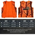 thumbnail image 6 of GUGULUZA Blaze Orange Hunting Vest with Pockets, Deer Camo Vest for Hunting Big Game Camping, Lightweight (M), 6 of 8