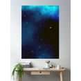 thumbnail image 2 of Starry Night Dark Sky Pattern, Night Sky, Stars, Universe Poster Wall Art, Modern Wall Decor, 12x18 UNFRAMED, 2 of 3