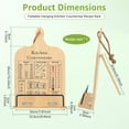 Wood Cookbook Stand for Kitchen Counter, Recipe Book Holder with ...