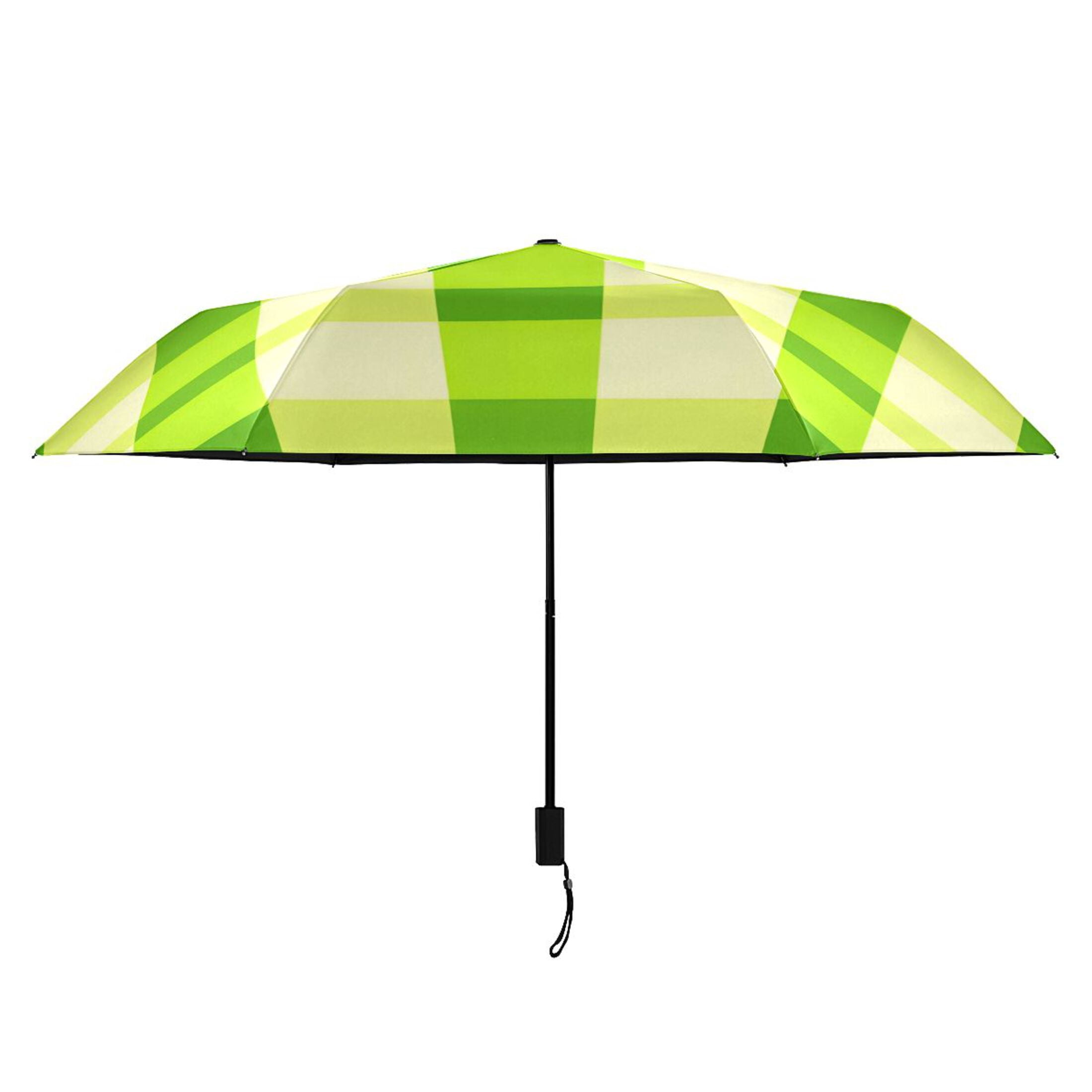 ALAZA Checkered Grid-t1 UPF 50+ Compact Folding Umbrella for Rain Travel Umbrella Packable
