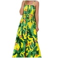 thumbnail image 2 of SMihono Robe Maxi Bohème d'Été pour Femmes Grande Taille Mode Décontractée Printemps et Été Sans Manches Col Carré Robe de Plage, 2 of 9