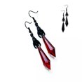 thumbnail image 2 of HOOUN Black Bat Earrings Halloween Red Prisms Crystal Dangle Drop Gothic Jewelry Gifts-Black Prisms Crystal, 2 of 2