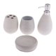 thumbnail image 5 of Vaso del tenedor del cepillo de dientes de la botella de la loción del plato de jabón, accesorios del cuarto de baño Blanco Sunnimix Vaso del dispensador de jabón, 5 of 8