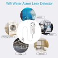 thumbnail image 5 of Water Alarm Sensor, WiFi Water Leak Detector, Overflow Flood Leakage Alerts, Remote Monitor, 5 of 5