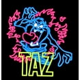 thumbnail image 2 of Looney Tunes Graphic Neon Taz Boy's Black Tee-L, 2 of 7