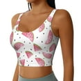 thumbnail image 2 of Naloa Watermelon Sports Bras for Women, High Support Bra with Removable Pads, Comfortable - Small, 2 of 9