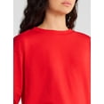 thumbnail image 2 of No Boundaries Sleepwear Long Sleeve Top and Pants Set, 2-Piece, Women’s, 2 of 3