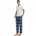 thumbnail image 4 of Men's Cotton Plaid Pajama Pants Cotton Sleep Lounge Pant, 4 of 5
