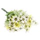 thumbnail image 3 of Ramo de flores de clavel artificial Cineraria, decoración para el hogar y la boda, paquete de 2, 3 of 9