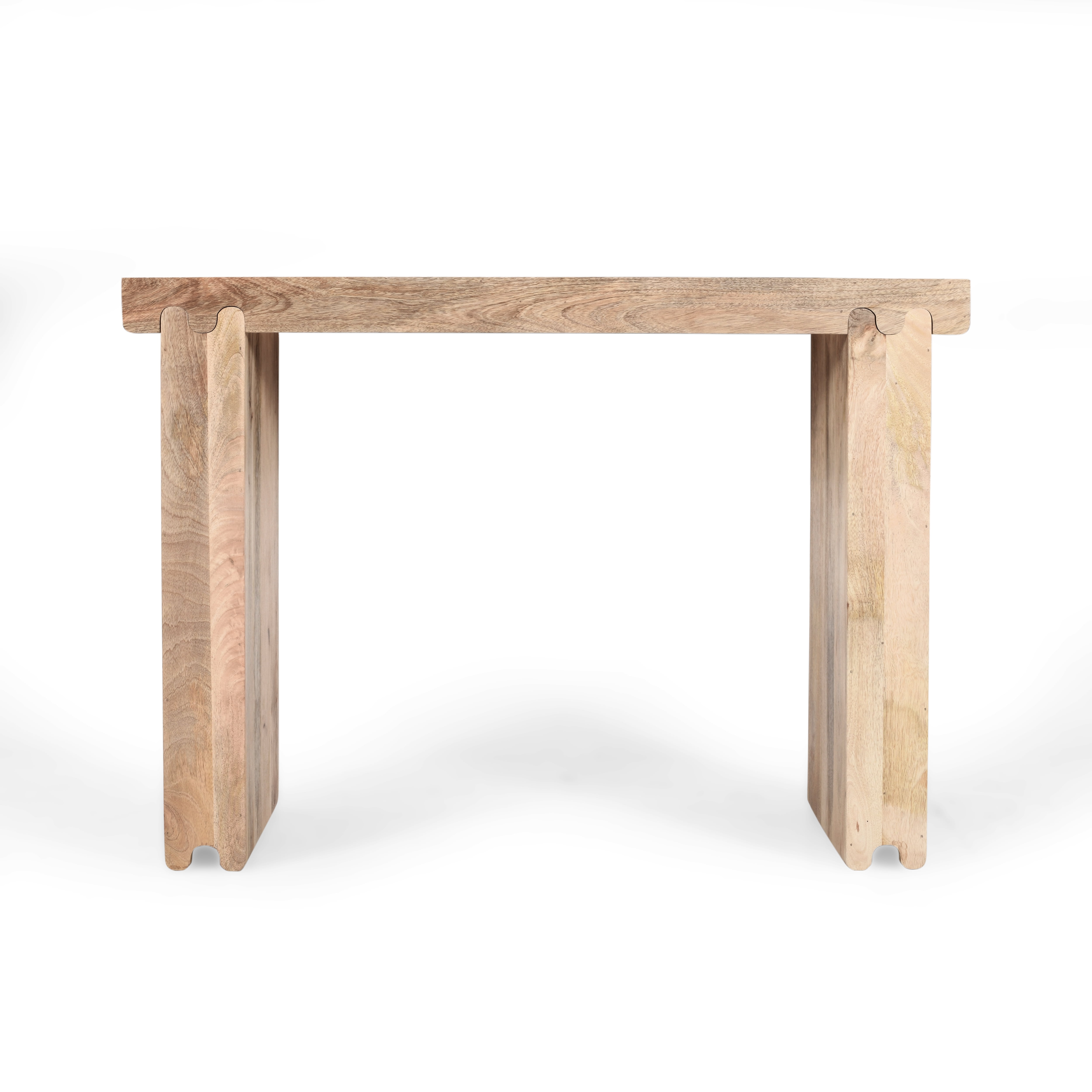 EUROCO 45" Console Table,Farmhouse Wood Entryway Table Sofa Table Behind Couch,Narrow Foyer Tables for Entrance, Hallway, Living Room,Natural