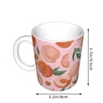 thumbnail image 2 of Yiaed Painting Peach Print Ceramics Coffee,Large Handle Design,Extra Large Tea and Coffee Cup for Office and Home Mugs, 2 of 6