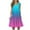 Blue, variant on fheaev Summer Dresses for Women 2025 Casual Loose Sleeveless Sundresses Midi Swing Tank Dresses Round Neck Solid Color A Line Pleated Tshirt Dress Fashion Vacation Holiday Party Beach Cover Up Dress