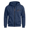 thumbnail image 5 of Men's Hooded Sweatshirt With Zipper Solid Long Sleeved Cardigan Casual Fashionable Coats, 5 of 8