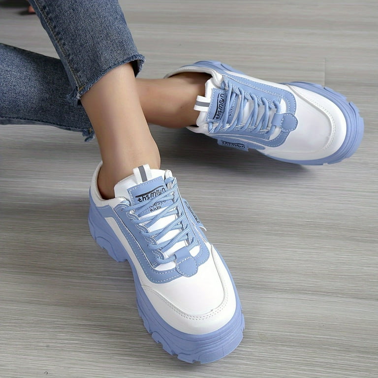 Blue and white shoes ladies on sale