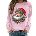 thumbnail image 2 of Neewe Women's Christmas Printed Casual Crew Neck Sweatshirt Loose Soft Long Sleeve Pullover Tops, 2 of 4