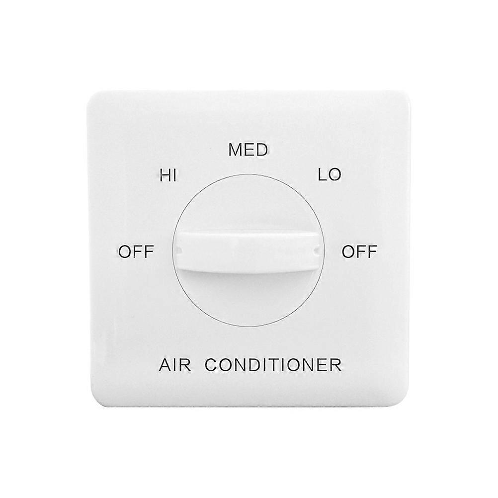 Fan Control Button Panel Pipe Fan Controller White Fan Coil Three-speed Control Switch ...