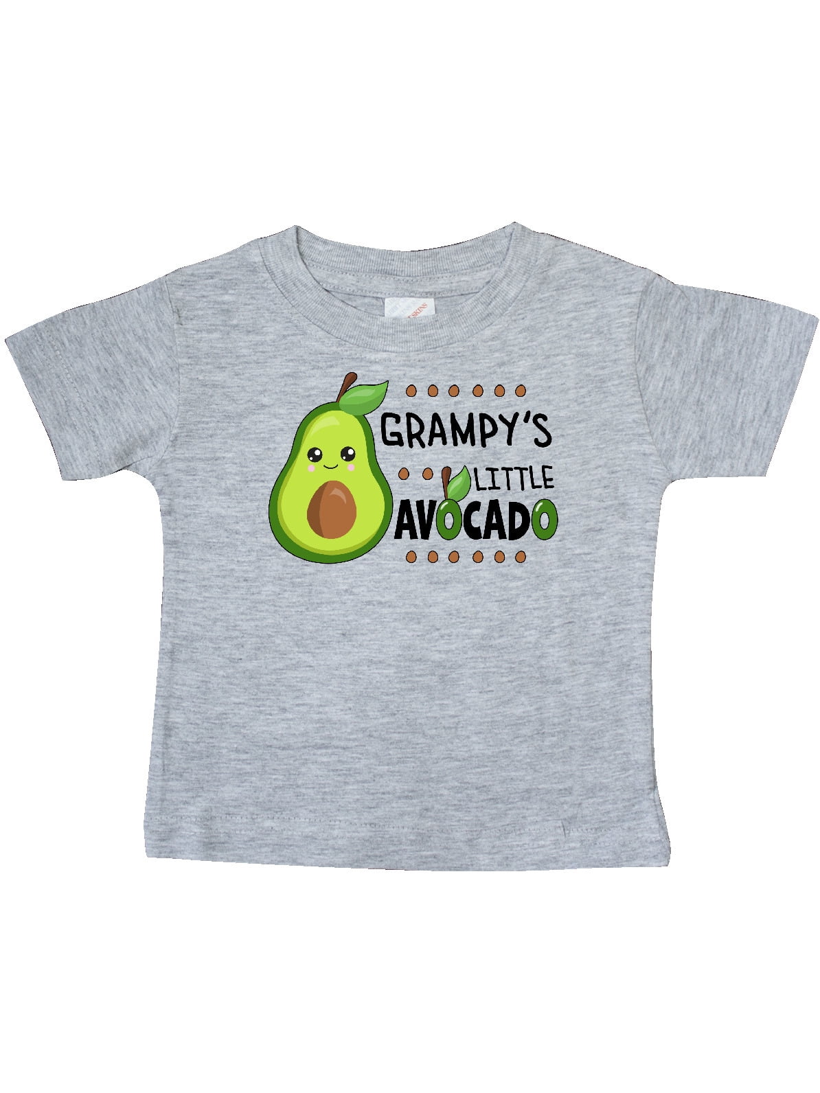 Grampy's Little Avocado with Cute Baby Avocado Baby TShirt Walmart