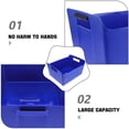 thumbnail image 4 of Worgeous Blue Plastic Bucket Cooler with Convenient Handles for Home Use and Outdoor Events 14.5 x 10.2 x 7.9 Inches, 4 of 7