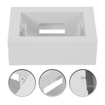 RUNROTOO 1Set Plastic Electrical Box For Wall Mounted Use 4.76X3.26X1.77in