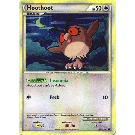 Pokemon Promo Holo Rare Rare Holo Hoothoot HGSS05
