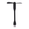 thumbnail image 1 of Mini ventilador USB flexible para banco de energía, computadora portátil, cargador de CA, PC negra FLhrweasw Nuevo, 1 of 8