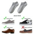 thumbnail image 3 of Men No Show Socks 8 Pairs Invisible Cotton Socks Non Slip Short Socks Comfortable and breathable, 3 of 5