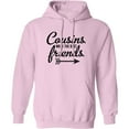 thumbnail image 2 of Inktastic Cousins Make the Best Friends with Arrow Adult Hoodie Sweatshirt, 2 of 4