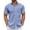 White Stripe-blue, variant on COOFANDY Mens Short Sleeve Casual Button Down Shirts Summer Untucked Dress Shirts with Pocket