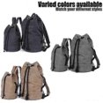 thumbnail image 5 of Canvas Travel Duffles, Travel Bags Overnight Weekend Bags Carry On Shoulder Tote Bag Rucksack L-Brown, 5 of 5
