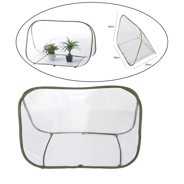 Mini invernadero de jardín, , portátil, plegable, reutilizable, cubierta transparente para porche trasero, jardinería, balcones al aire shamjiam Mini invernadero