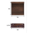 thumbnail image 3 of Small Floating Shelves, 5X5 Inches Wall Shelf Set of 4, Rustic Wood Small Wall Mounted Shelves for Bedroom, Living Room, Kitchen, Bathroom Decor (Black), 3 of 7