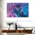 thumbnail image 3 of Elephant Stock Pastel Gradient Palm Leaves Wall Art - Horizontal Canvas Wall Art - Living Room Wall Decor - Floral And Botanical Canvas - Turquoise And Pink Decor - 39" x 26", 3 of 8