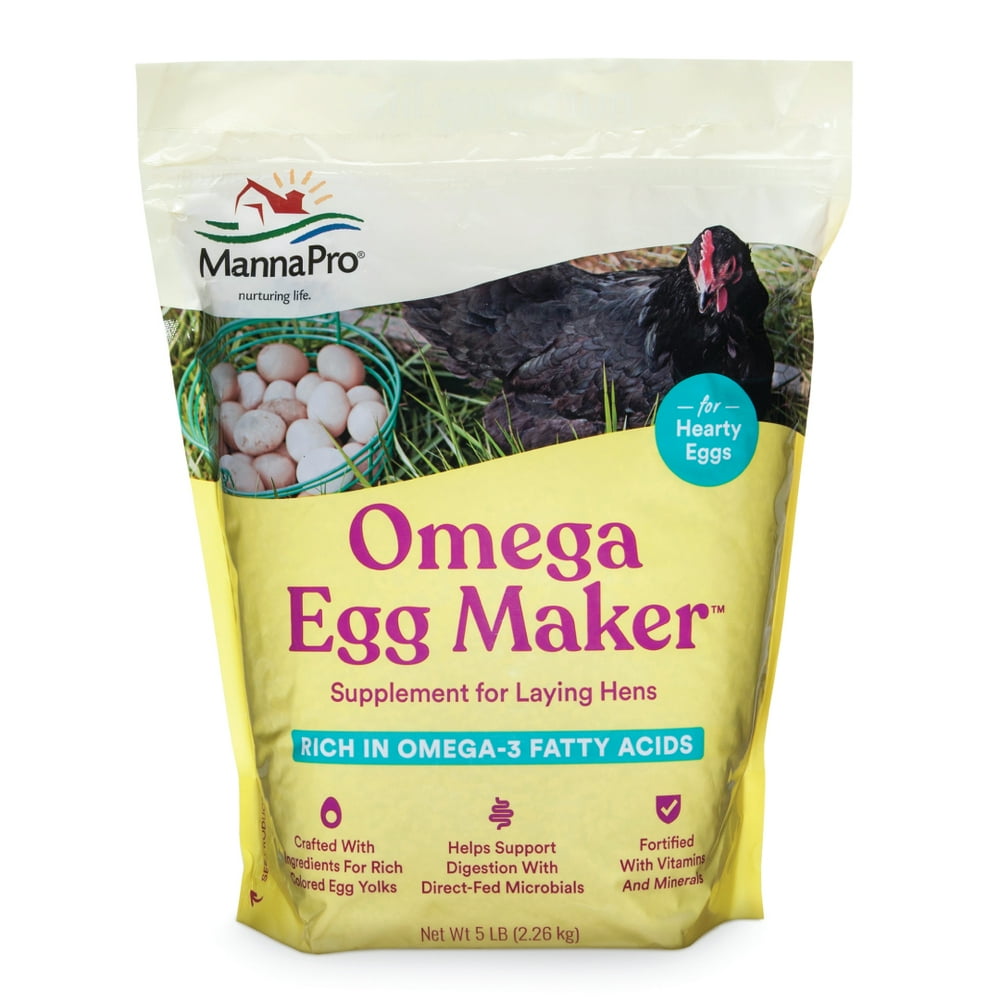 Manna Pro Chicken Feed Supplement Omega Egg Maker Chicken Supplies