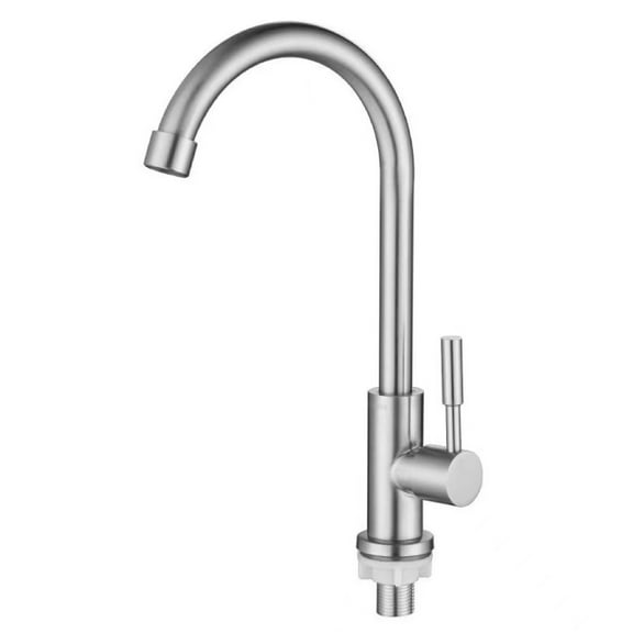 Kitchen Faucet Cold Water Only Brushed Nickel Kitchen Sink Faucet Single Handle Cold Faucet Bar Sink Faucet Outdoor