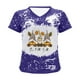 thumbnail image 5 of Camiseta con cuello en V para mujer Camiseta con estampado de Halloween Camiseta de manga corta Tops Pompotops  hkajfhjk472971, 5 of 6