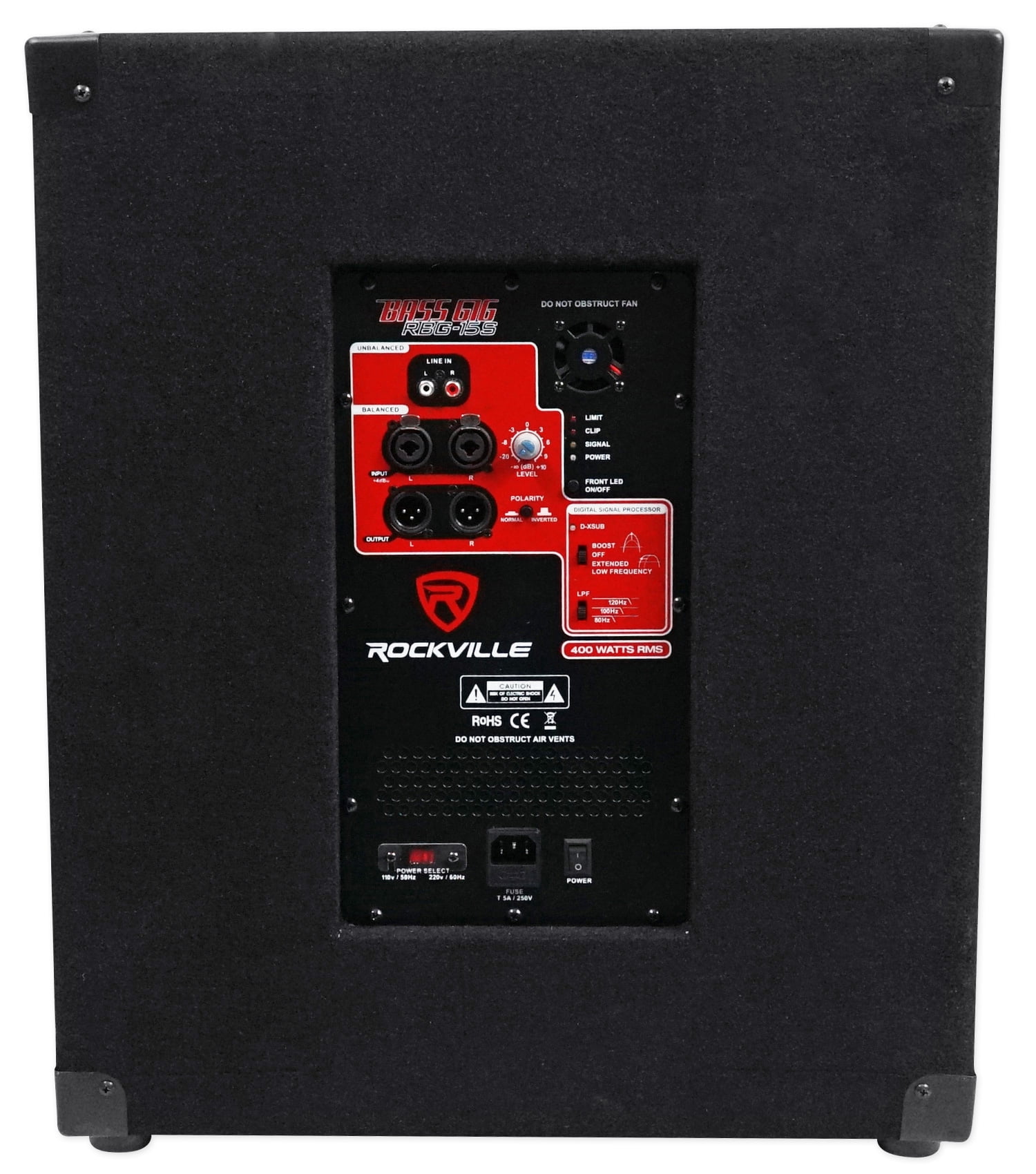 (2) Rockville RPG12 12" Active DJ PA Speakers+Dual Mount+15" Powered Subwoofer