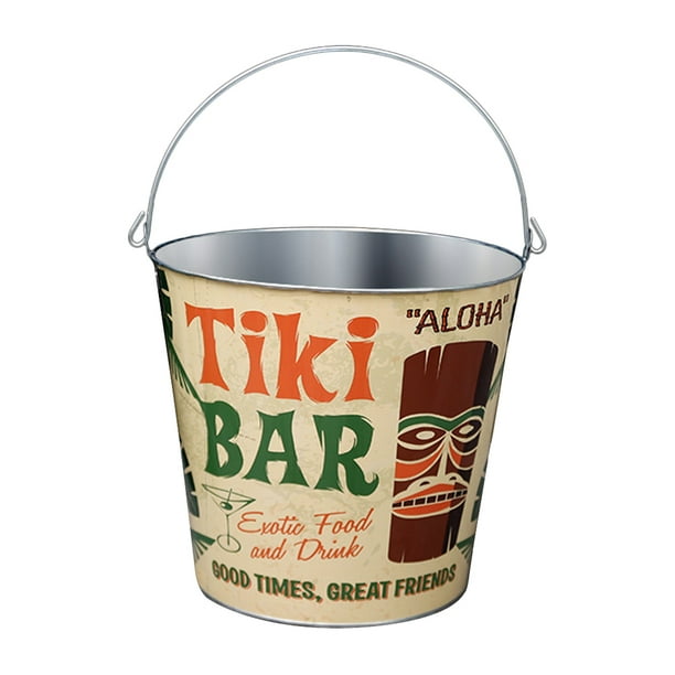 Etereauty Bucket Ice Buckets Bar Tiki Champagne Party Decorations Metal