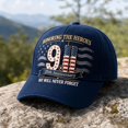 thumbnail image 4 of 9/11 25th Anniversary Patriotic Baseball Cap Honoring The Heroes We Will Never Forget American Flag Embroidered Tactical Dad Hat for Men Women, 4 of 5